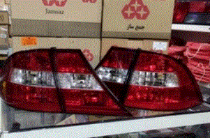 چراغ عقب خطر سمند SE شرکتی جمع ساز اصلی (چهار تکه)
